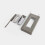 (Hammer Stone Grey) Rectangle Bioethanol Tabletop Fireplace 8