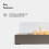(Hammer Stone Grey) Rectangle Bioethanol Tabletop Fireplace 5