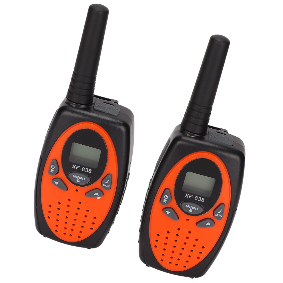 2Pcs Kids Walkie Talkies 0.5W 3Km Range Handheld Toys Orange 5011357632726