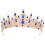 Blauwe Tiara Bruidskroon Zinklegering 1