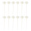 24 Stk Simulierte Blumenförmige Aroma Sticks Diffuser Weiß 2