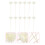 24 Stk Simulierte Blumenförmige Aroma Sticks Diffuser Weiß 10
