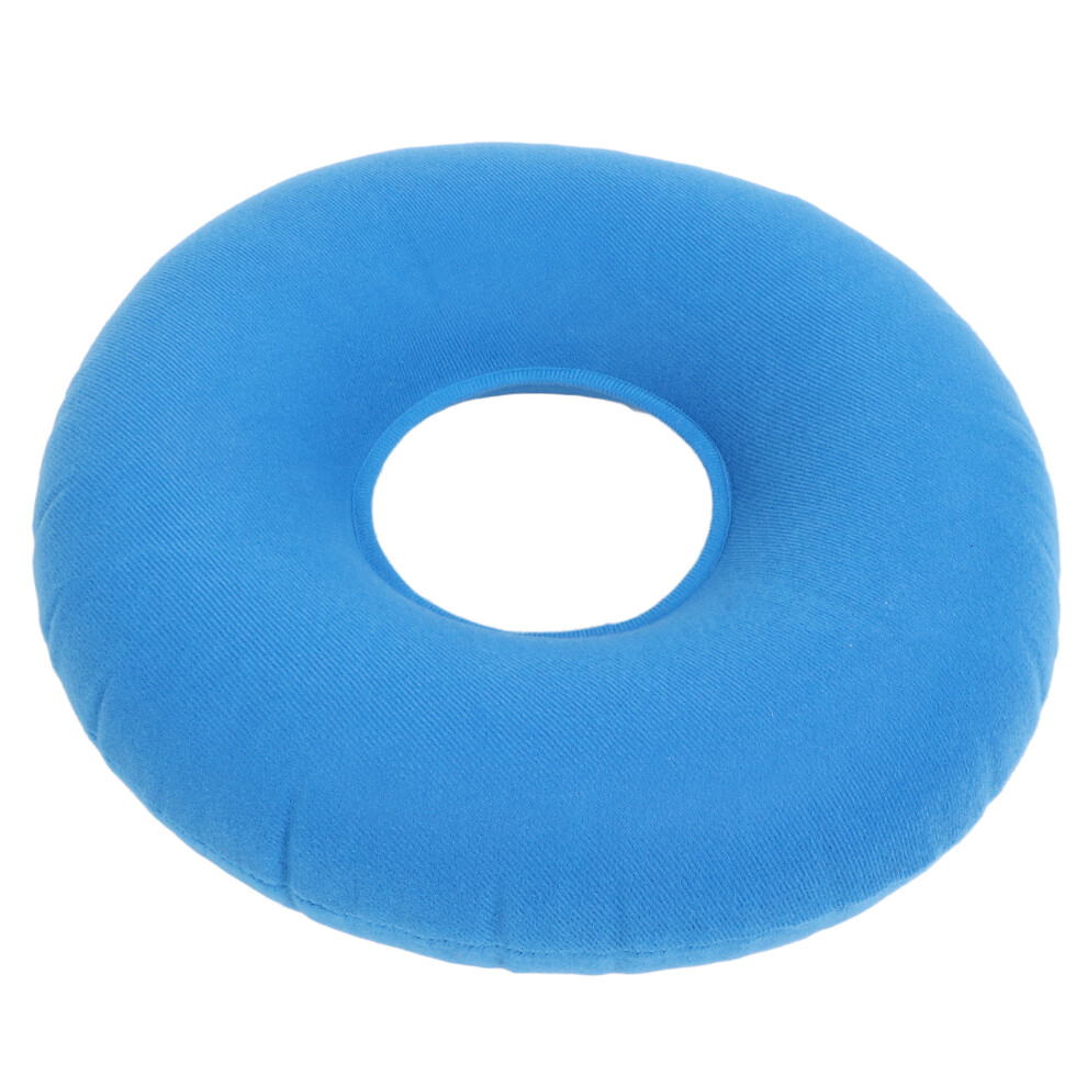 Light/Blue Inflatable Round Bedsore Cushion Pvc 38Cm Wheelchair Seat