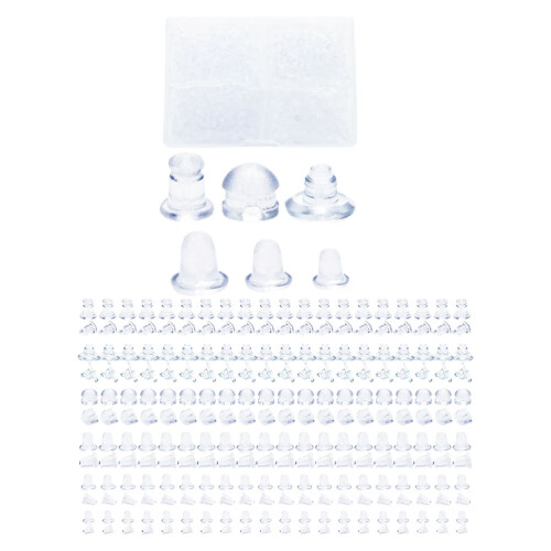 600Pcs Silicone Earring Backs Locking Support for Studs Kids Earrings 1