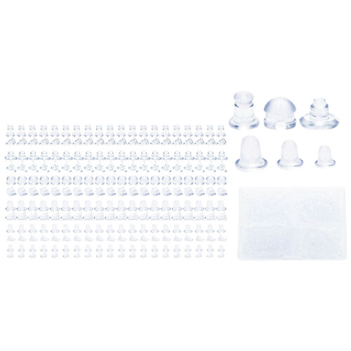 600Pcs Silicone Earring Backs Locking Support for Studs Kids Earrings 2