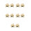 10Pcs Automatic Candle Flame Snuffers Metal Extinguisher Golden 8