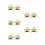 10Pcs Automatic Candle Flame Snuffers Metal Extinguisher Golden 10