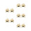 10Pcs Automatic Candle Flame Snuffers Metal Extinguisher Golden 6