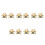 10Pcs Automatic Candle Flame Snuffers Metal Extinguisher Golden 7