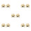 10Pcs Automatic Candle Flame Snuffers Metal Extinguisher Golden 5