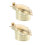 10Pcs Automatic Candle Flame Snuffers Metal Extinguisher Golden 2
