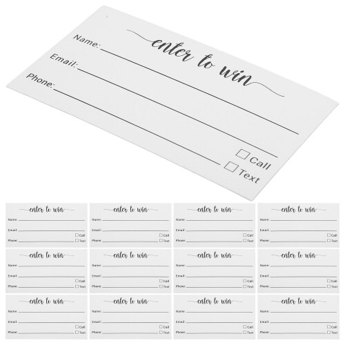 200Pcs White Multi-Use Raffle Ticket Cards for Parties and Events 2