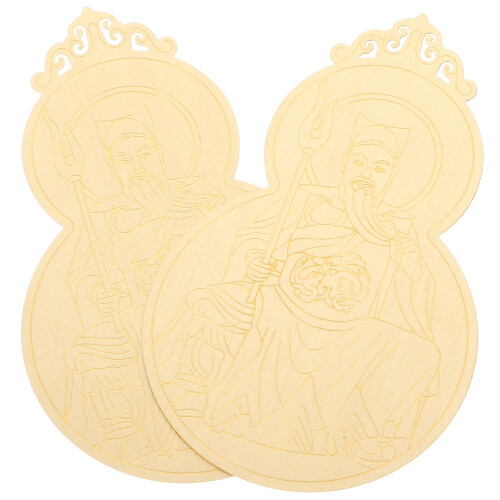 2St Feng Shui Amulettkort I För Hem Skydd