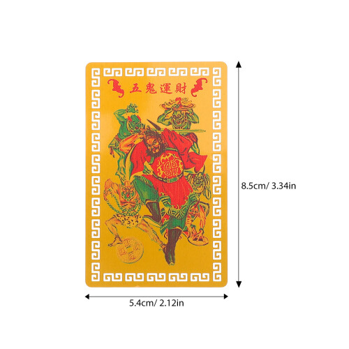 Feng Shui Amulettkort I Aluminium-Magnesium För 2