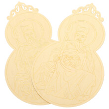 2St Amulettkort För Gyllene Feng Shui Skydd