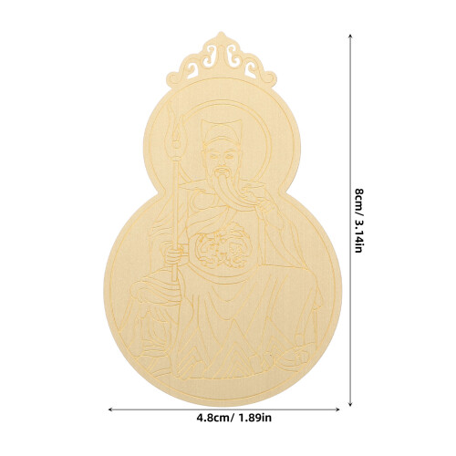 2St Amulettkort För Gyllene Feng Shui Skydd 2