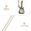 Retro Herrficka I Zinklegering Quartz Guld Kedja 8
