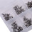 100 Stück Angelrollen Set, 5 Größen, Nickelpanzierte Köderzubehörteile 8