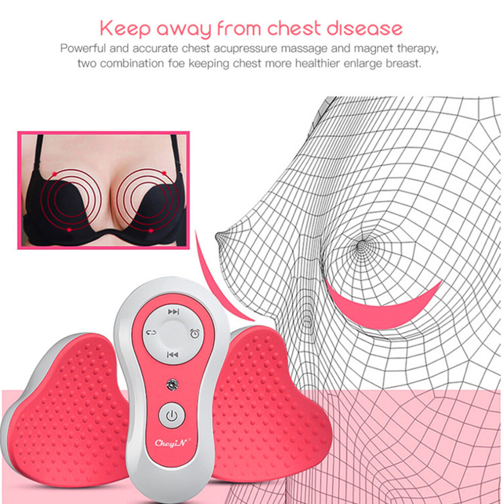 Electric Breast Massager, USB Rechargeable, Multi-Technique Relief