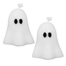 4Stk Halloween Geist Aus Sojawachs Weiße Duftkerzen