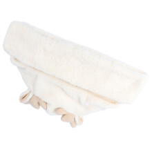1Pc Baby Warm Scarf Hat One-Piece Set White Cotton Soft Winter
