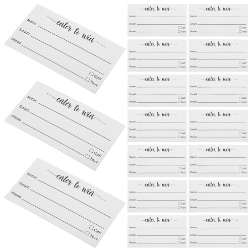 200Pcs Multi-Use Blank Raffle Ticket Cards White for Voting and Events 1