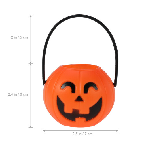 10Stück 7Cm Kürbis Eimer Für Kinder Süßes Oder Saures 1