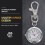 Quartz Nyckelring Fickur Silver Klassisk Herr Luminous Timmar 8