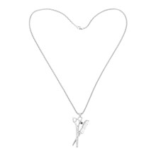 Silver Halsband Barber Sax I Metall För Frisörer