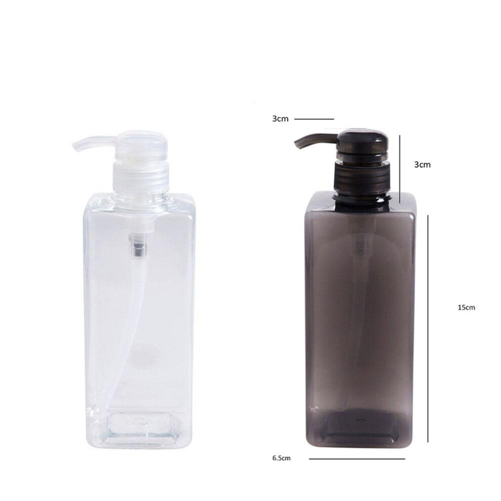 Transparent 600ml Bathroom Soap Dispenser with Large Mouth for Easy Refill