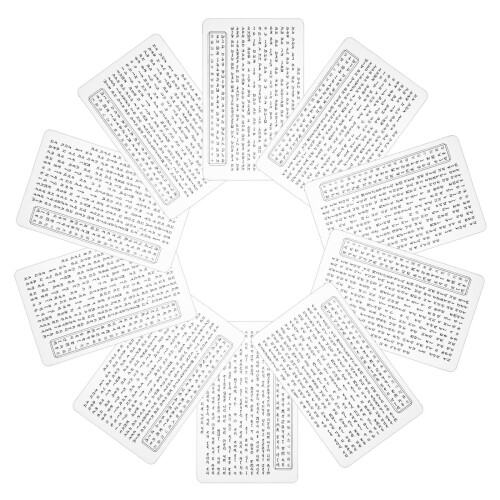 Buddhakort I PVC Sanskrit Skyddsamuletter