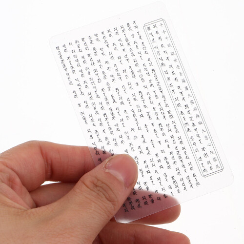 Buddhakort I PVC Sanskrit Skyddsamuletter 2