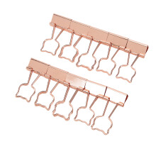20 Stück kleine Bären-Ordnerklammern, Eisen, 4x1,9 cm, langlebige Büroklammern