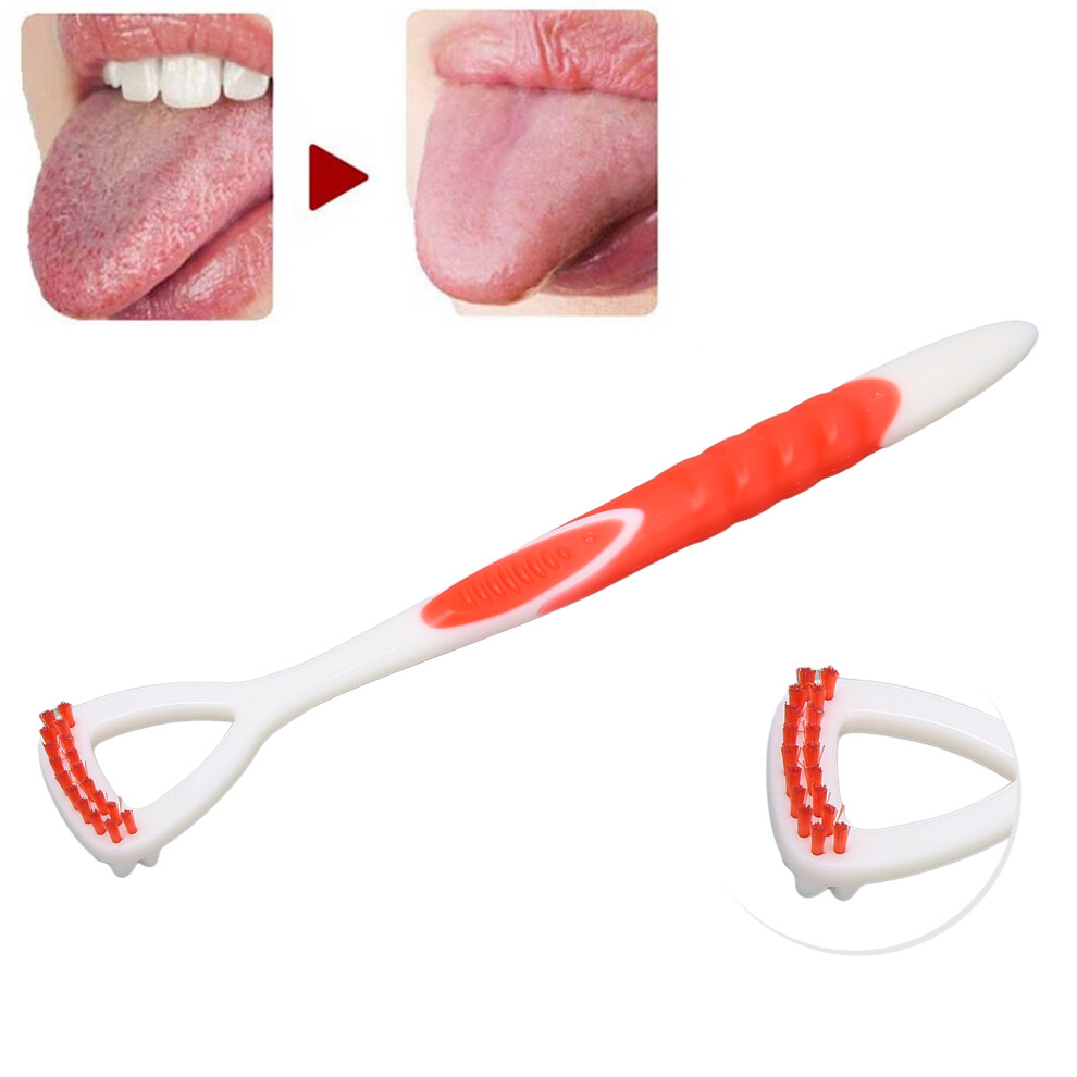 Breath-Refreshing Tongue Scraper with Ergonomic Design and Long Handle
