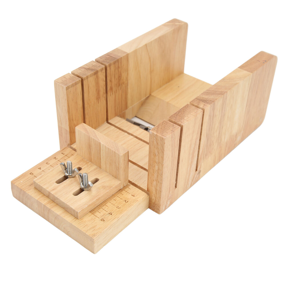 Premium Oak Soap Cutter Kit - Precise Loaf Slicing 27X9x13.2cm 3241357643756