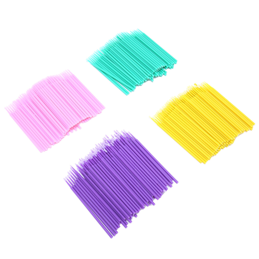 400pcs Bendable Micro Makeup Wands for Eyeliner Eyeshadow Precise Application