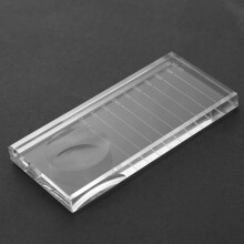 Polierte Kanten Glas Wimpernkleber Plattform mit Messung