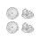 2Pair Silver Ear Studs Pads Durable Ear Studs Backs for Women Earrings 1
