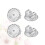 2Pair Silver Ear Studs Pads Durable Ear Studs Backs for Women Earrings 2