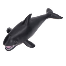 Schwarzer Killerwal Spielzeug 35 cm Weiche Plastische Figur für Kinder ab 3 Jahren