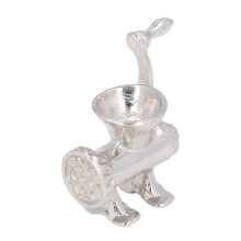 1:12 Mini-Aluminium-Handkurbel Fleischwolf-Spielzeug für 1:12/1:6 Szenen