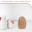 3Ornements Oeufs En Rotin Faits Main Décor Rustique Pour Panier 7
