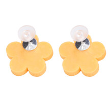 Hållbara Polymer Clay Ear Studs Blomma Färgglada Öronstift