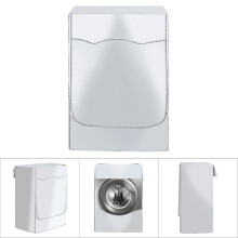 XL Silber Wasserdichter Staubdichter Waschmaschinenbezug 60x65x85cm