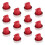 12Pcs Simulation Plant Rose Candles Red Smokeless Aromatherapy Decor 2