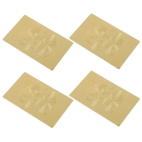 12St Bärbara Skyddsamulettkort Gyllene Lyckoamulett