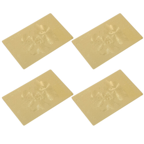 12St Bärbara Skyddsamulettkort Gyllene Lyckoamulett 1