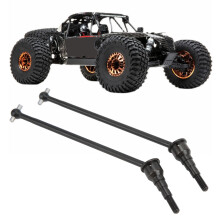 2 Stück Stahl-CVD-Antriebswelle für 1/10 Off-Road RC-Autos, 128 mm, Schwarz