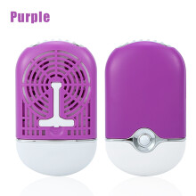Tragbarer Mini-USB-Ventilator mit Kühl- und Trocknungsfunktion – Lila, 12x7x3cm