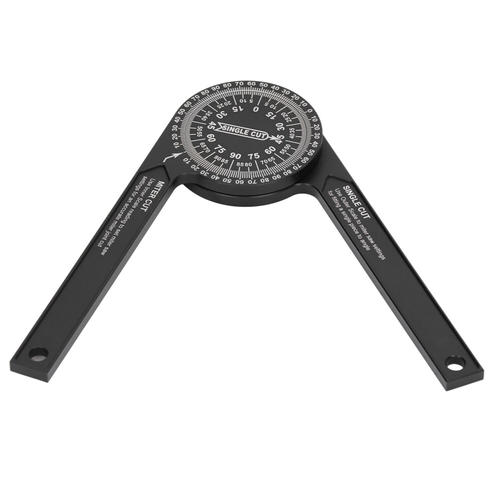 Aluminum Alloy Miter Saw Protractor 184Mm Angle Finder Edge Ruler 4231357645446